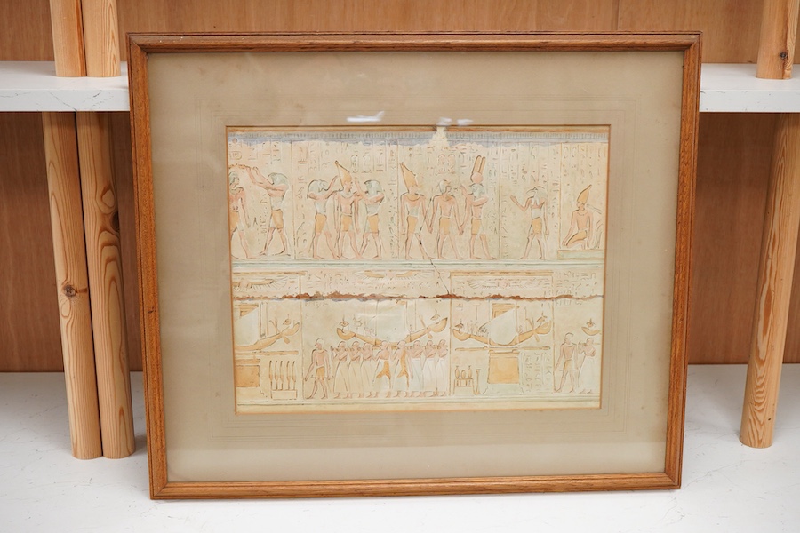 Evelyn Engleheart, 'The inscription of the sacred heart', unsigned, inscribed in ink verso, watercolour, 32 x 41cm